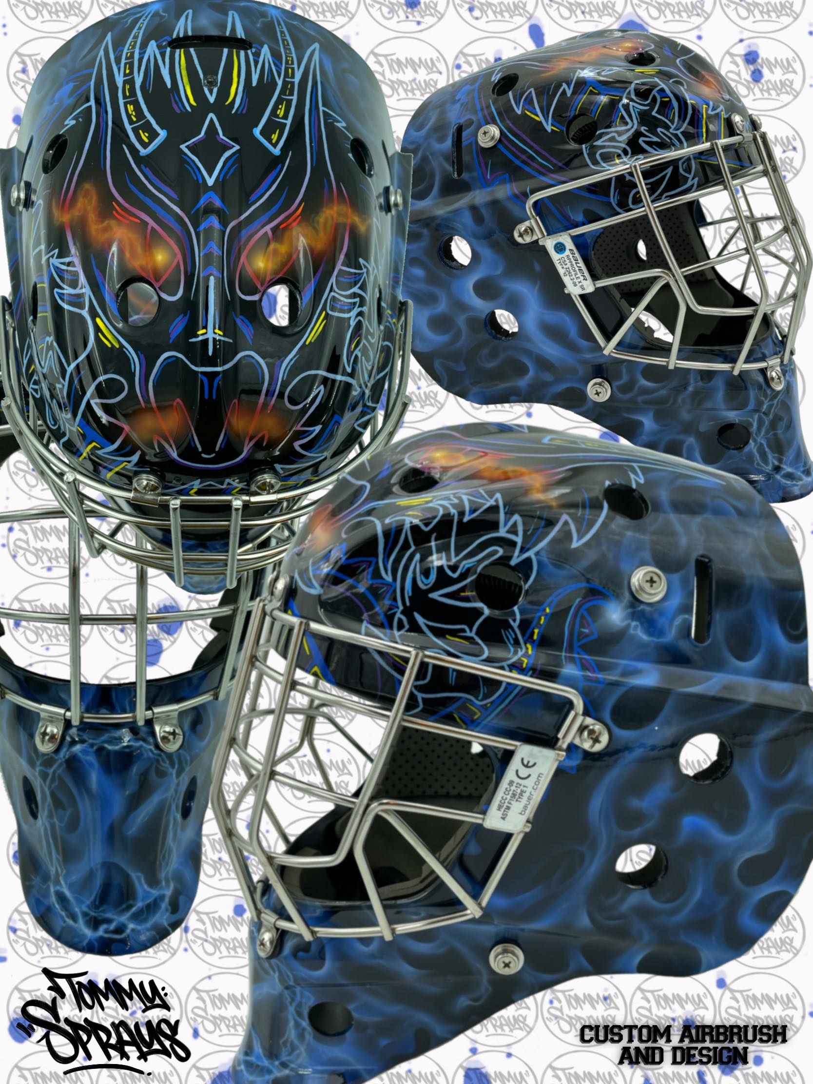 Custom Goalie Mask Art